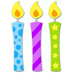 Colorful Birthday Candles Clipart for Celebrations & Party Design