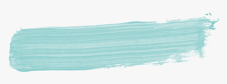 A horizontal brushstroke of light teal watercolor paint on a white background, showing texture and subtle gradations.