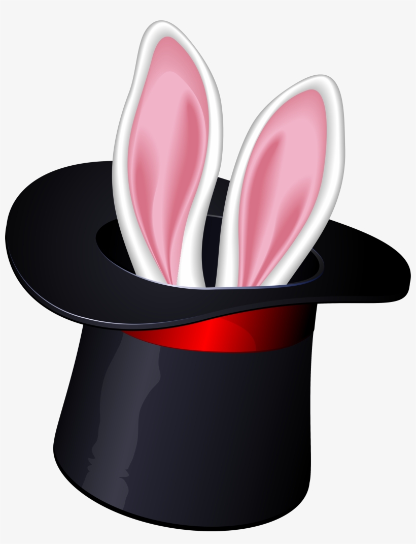 Magic Rabbit in a Hat Clip Art - Clip Art Library