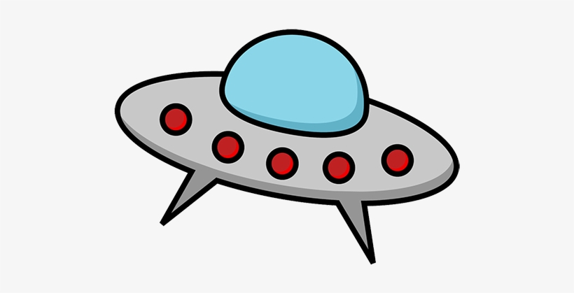 Classic UFO Flying Saucer Clipart - Free Download & Use