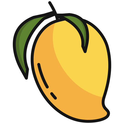 Fresh Mango Illustration - High-Quality Fruit Graphic for Websites & Apps