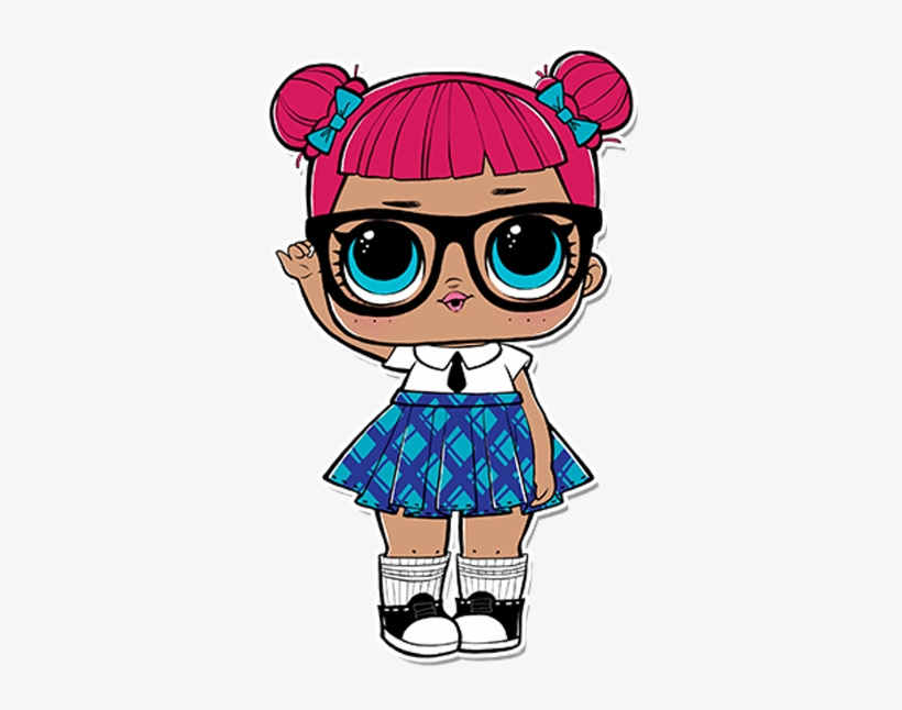 LOL Surprise Doll - Nerdy Chic Character with Pink Hair & Glasses