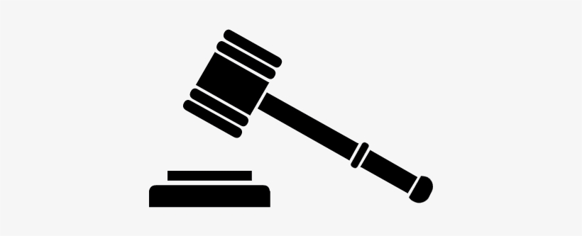Judge’s Gavel Icon - Legal Authority & Courtroom Symbolism