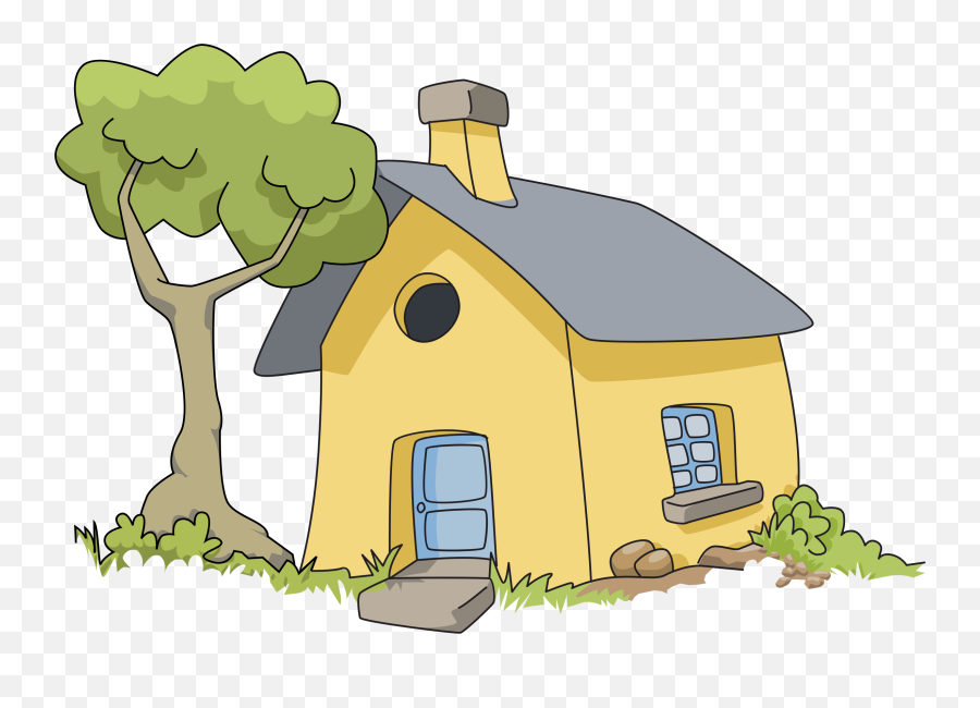 Cozy Cartoon House Illustration - Free PNG Clipart