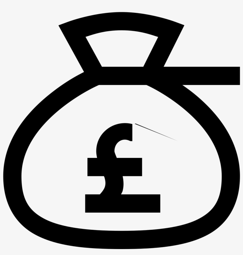 Money Bag with Pound Symbol - Financial Icon for UK Currency & Wealth