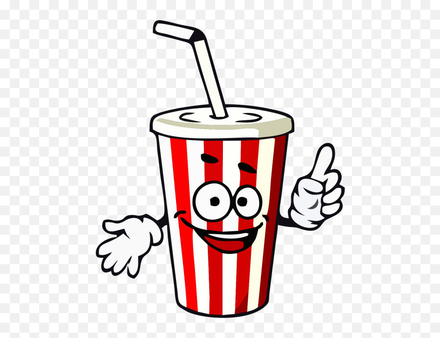 Fun Soda Cup Mascot Illustration - Free PNG Clipart