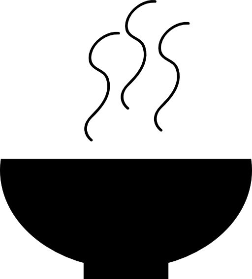 Steaming Bowl Icon - Hot Food Symbol for Websites & Apps