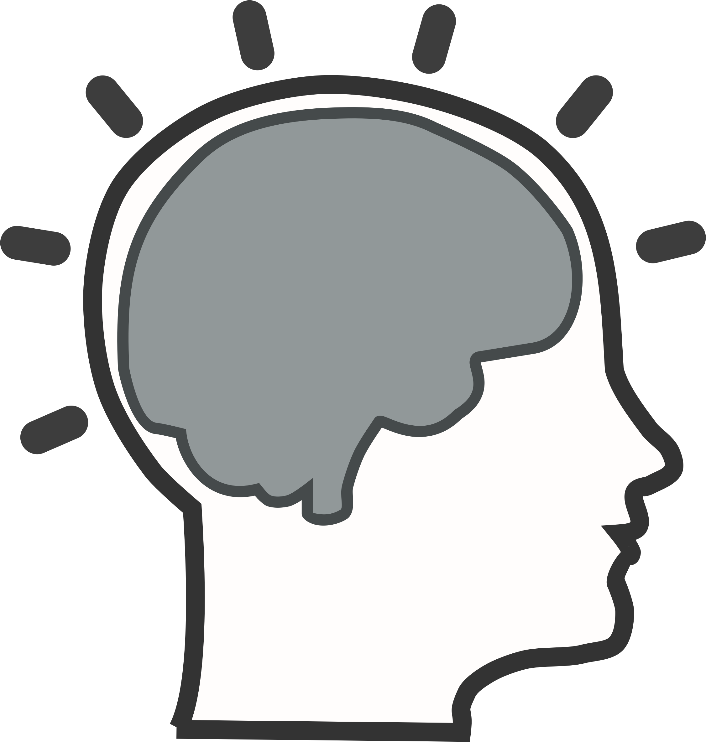 Brain Icon - Symbol of Intelligence, Creativity, and Mental Insight