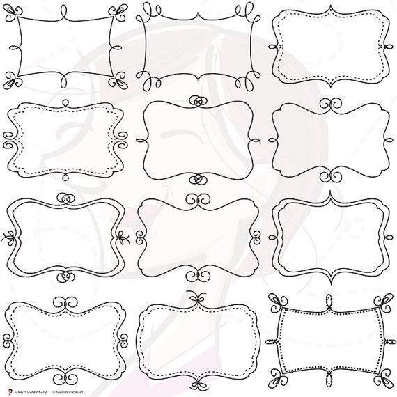 Free Printable Decorative Frame Templates for Crafts & Design