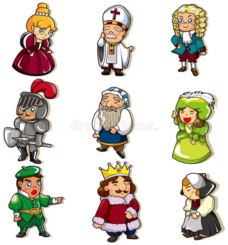 Noble Medieval Aristocrat Mascot Cartoon Vector Illustration - Clip Art ...