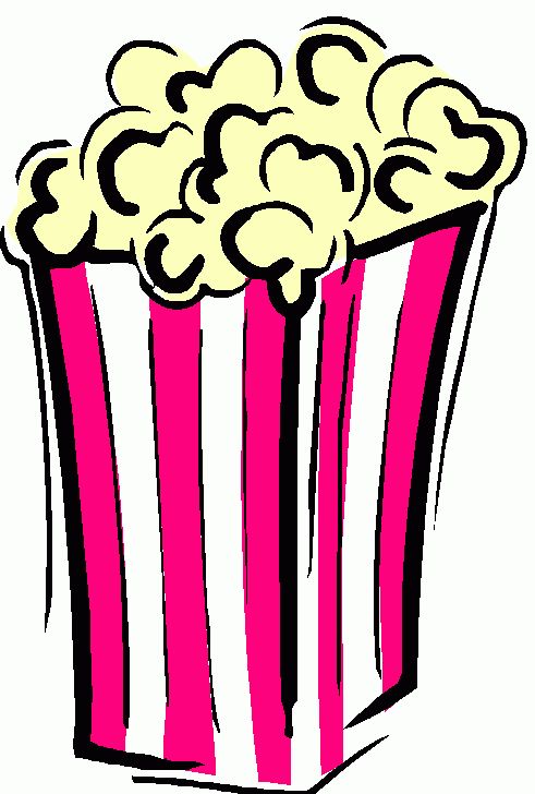 Popcorn Illustration - Classic Movie Snack Clipart