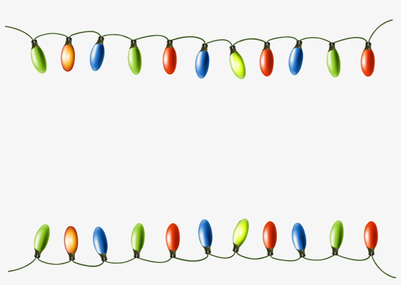 Festive Christmas Light Border Clipart - Free Download