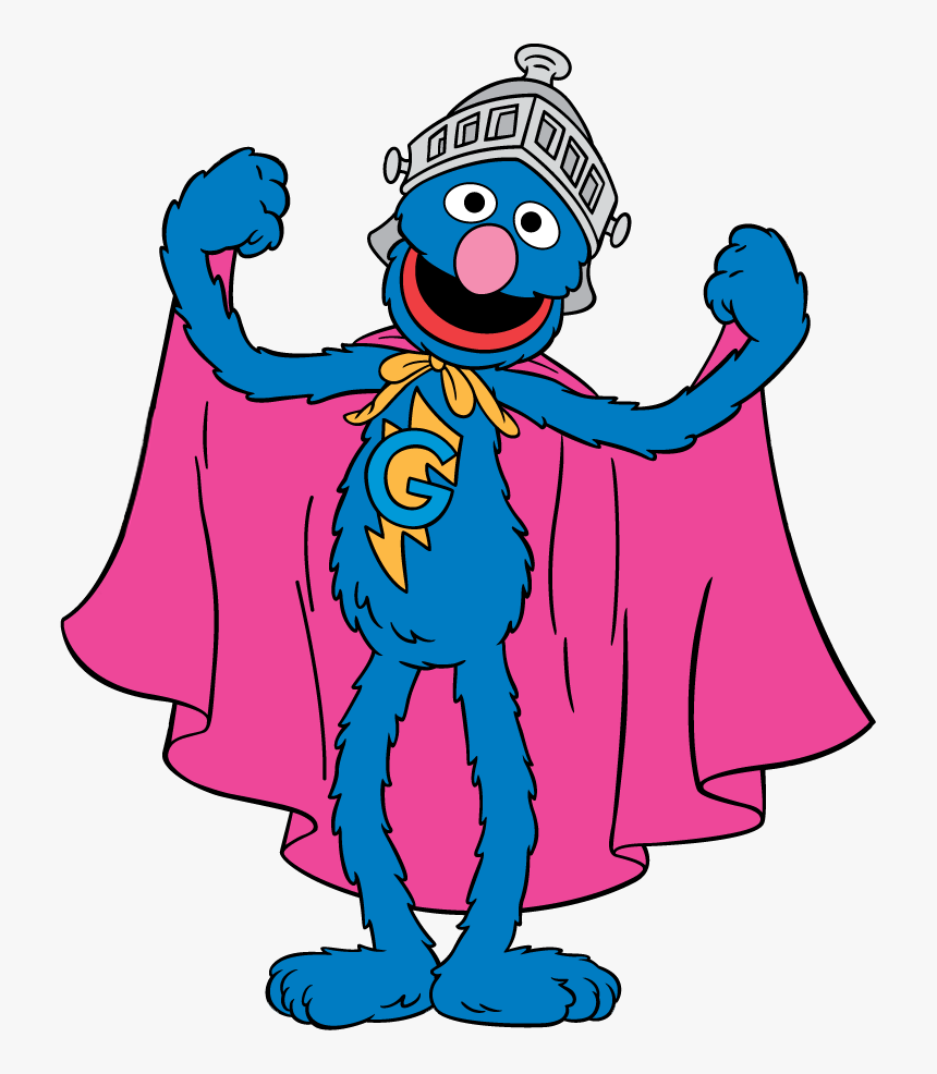 Grover the Superhero - Sesame Street Character in Hero Costume