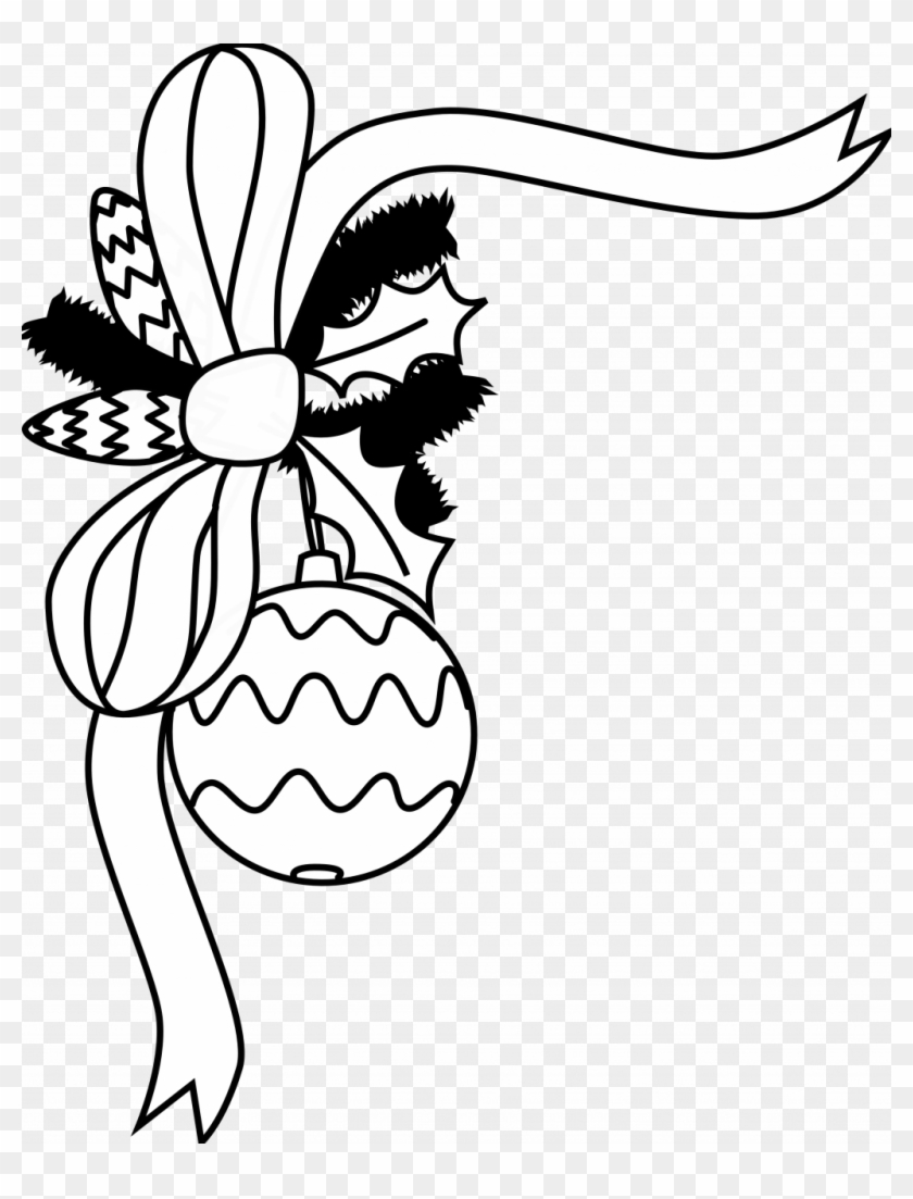 Printable Christmas Ornament Coloring Page - Festive Holiday Design
