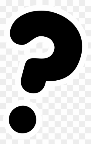 Black question mark icon on transparent background, symbolizing inquiry or uncertainty.