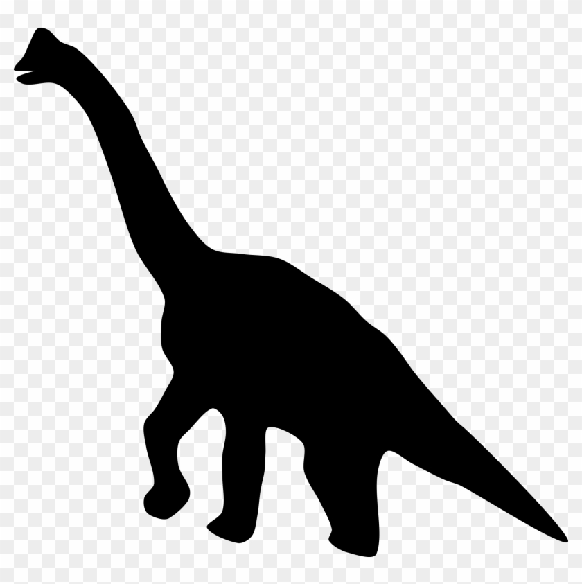 Sauropod Dinosaur Silhouette - Free PNG Clipart for Educational & Design Use