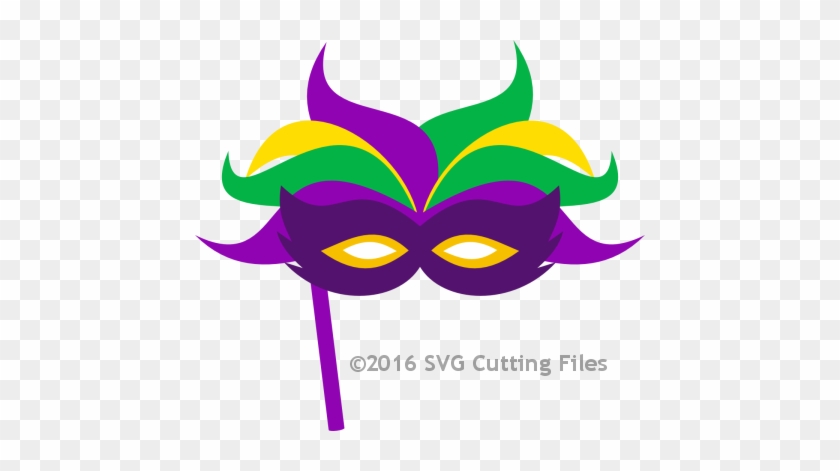 Mardi Gras Mask SVG - Festive Carnival Mask for Crafts & Celebrations