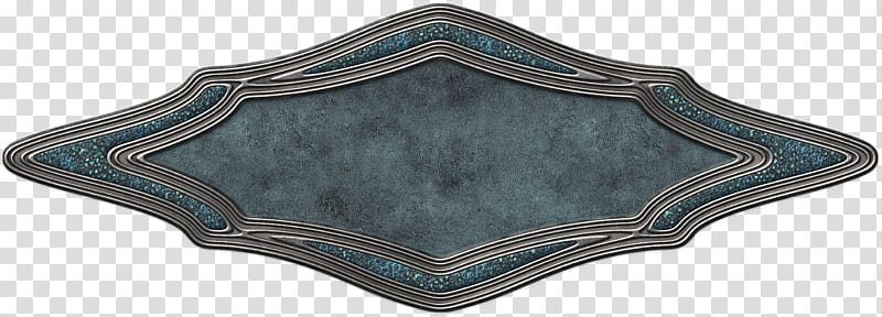Ornate diamond-shaped frame with layered metallic borders and teal textured inlay on transparent background.