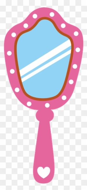 Cute Pink Hand Mirror Clipart - Free Download for Crafts & Design