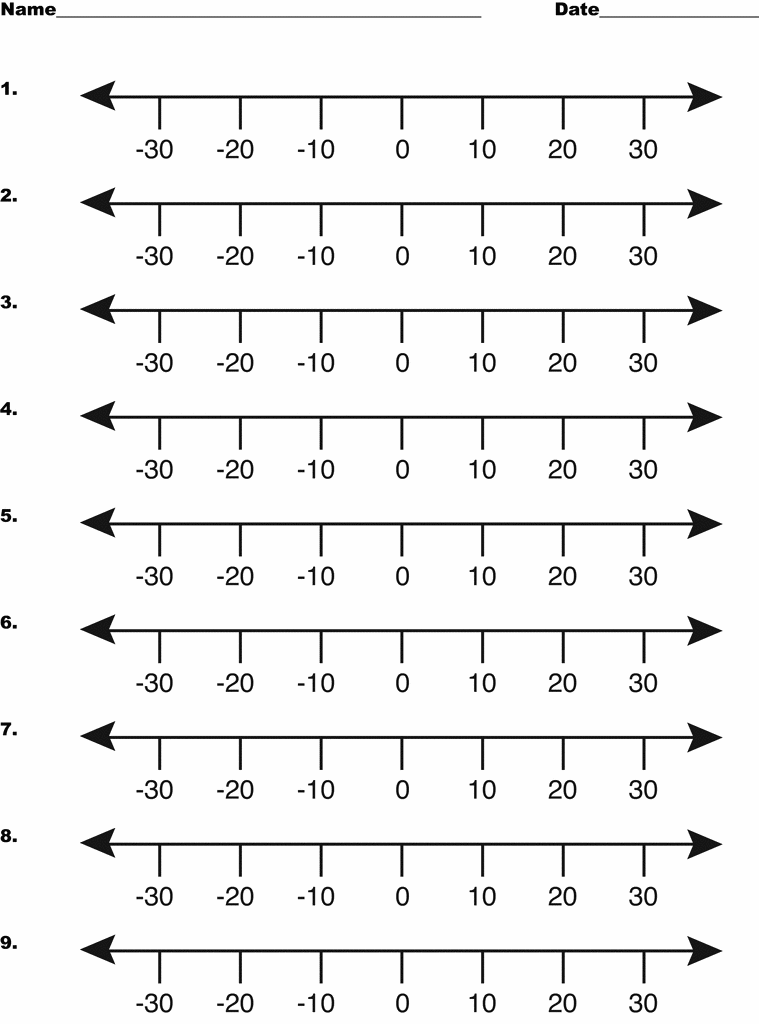 number line Clip Art Library