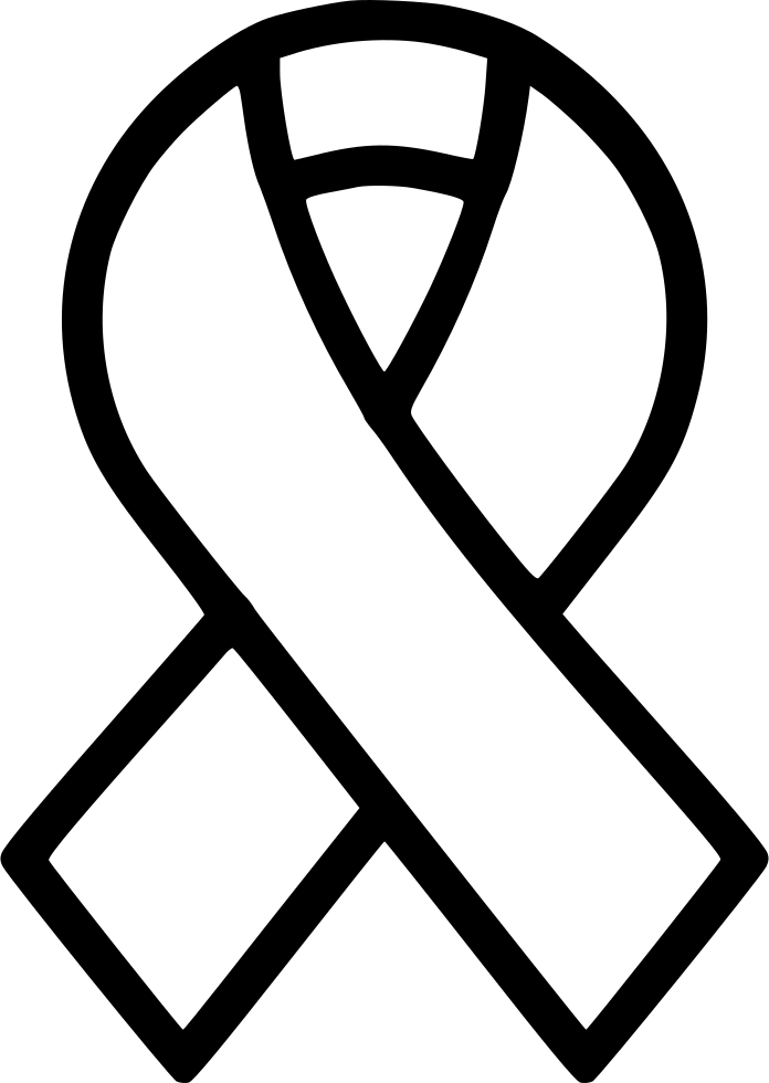 Black awareness ribbon symbolizing melanoma, skin cancer, or mourning support.