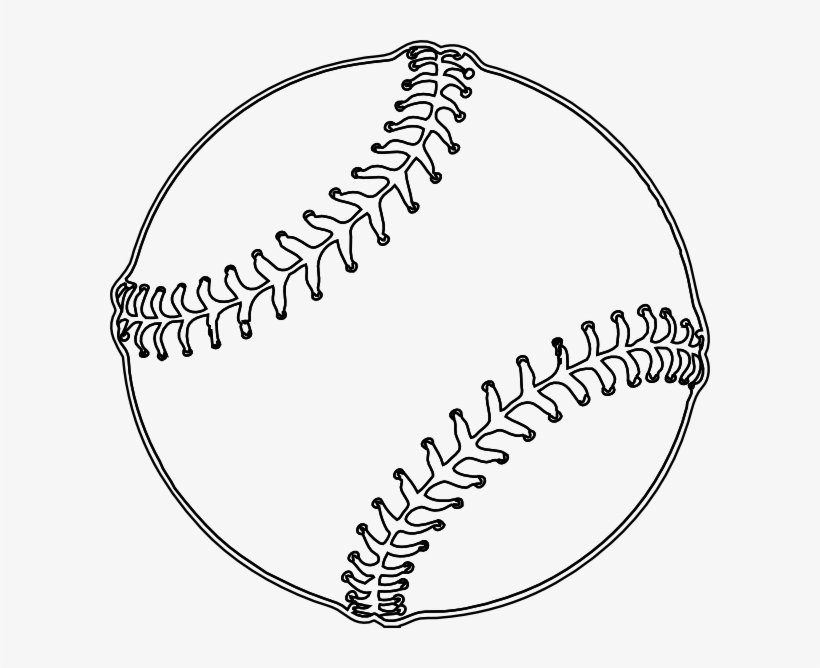 Baseball Outline - Baseball Transparent PNG - 600x588 - Free - Clip Art ...