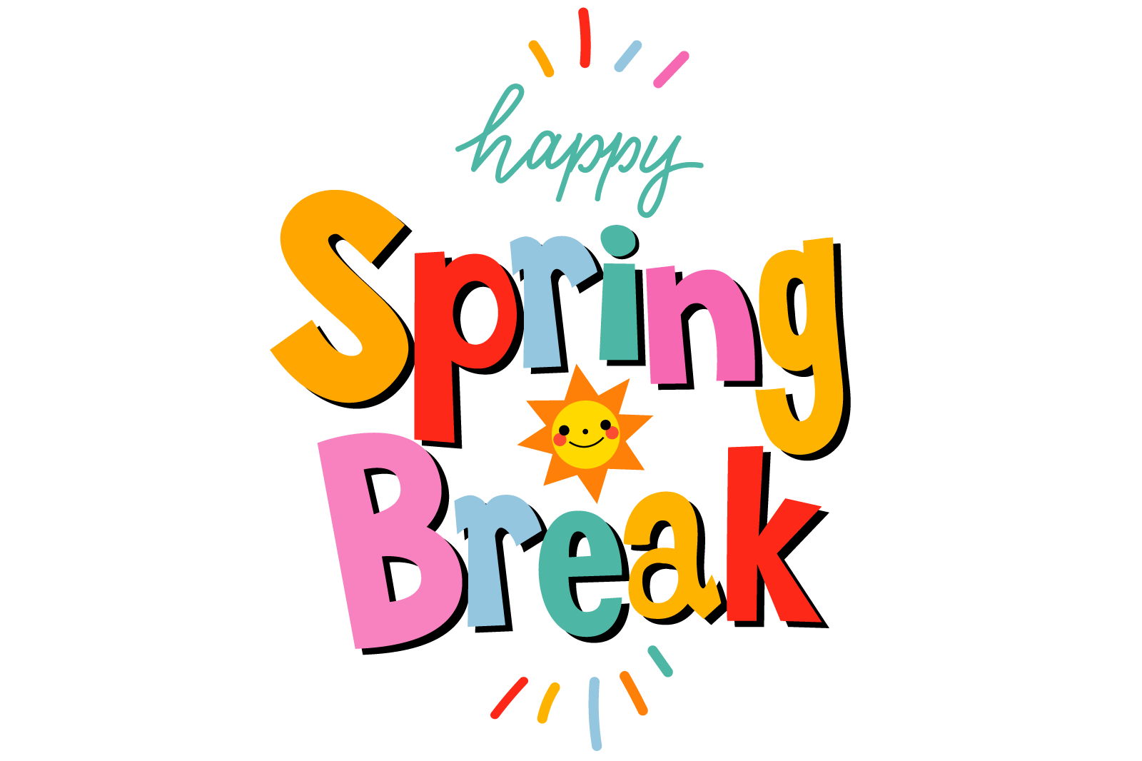Spring Break Free Cliparts Clip Art On Transparent - Spring Break ...