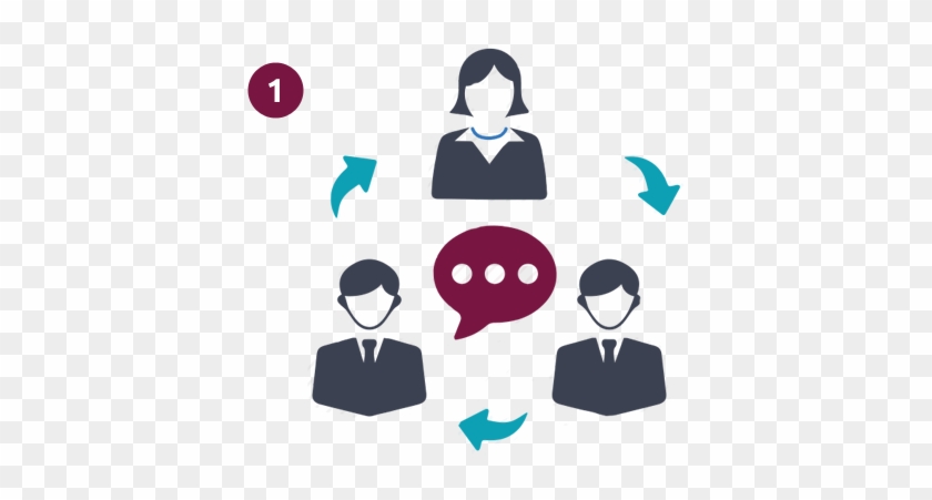 Collaborative Team Communication Workflow Diagram