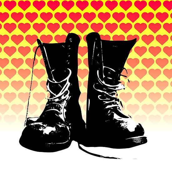 Punk Love: Combat Boots Art Print & Digital Download