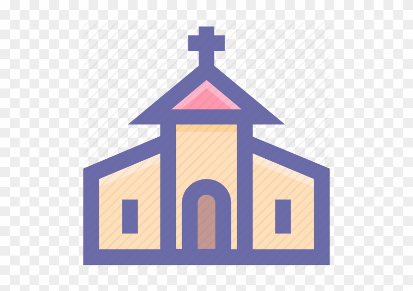 Church Icon - Simple Vector Illustration for Religious or Community Websites