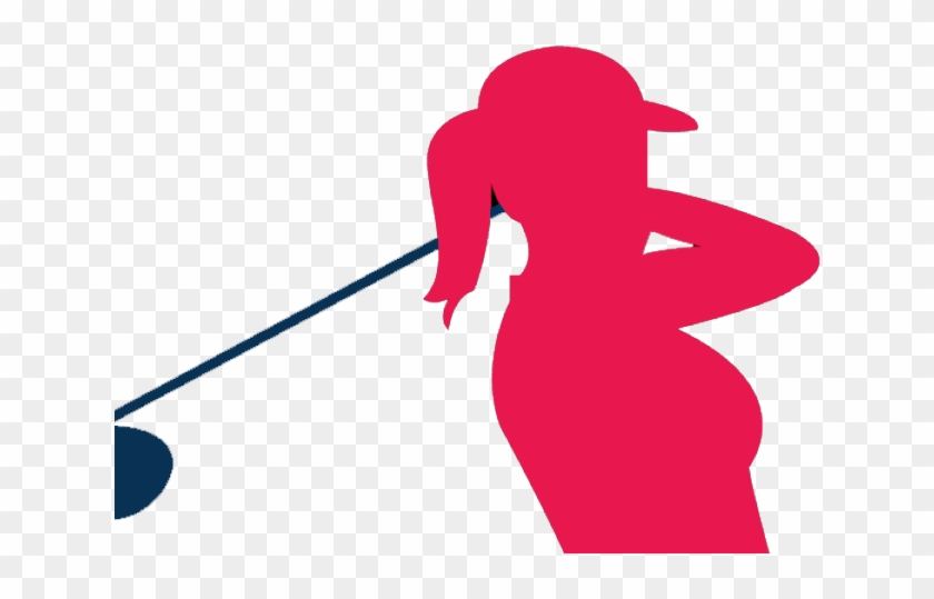 Women’s Golf Silhouette Icon - Sport Illustration for Websites & Apps