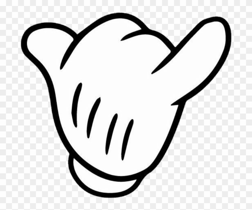 Shaka Hand Gesture Illustration - Friendly Cartoon Clipart