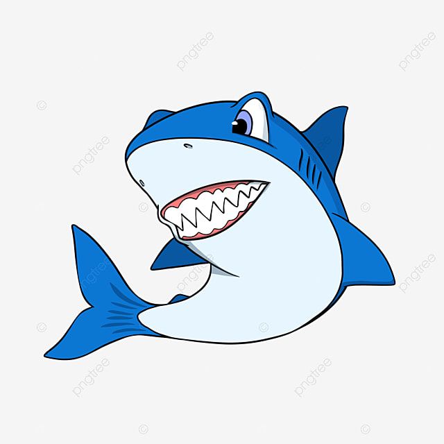 Cartoon Shark. Vector Illustration of Shark. Clipart Shark 4642068 ...