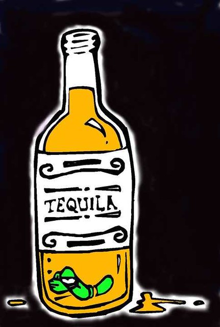 Bottle Of Tequila With Lime Stock Illustration - Download Image - Clip ...