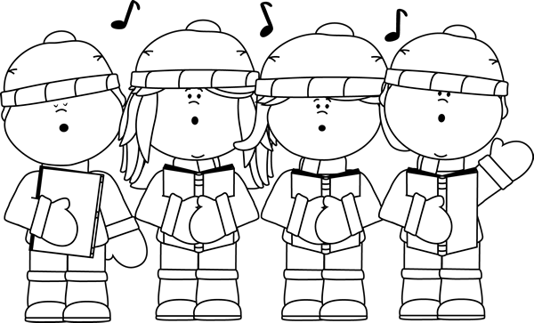 Free Winter Caroling Clipart for Educational and Holiday Use
