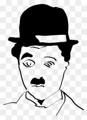 Charlie Chaplin Iconic肖像 - Silent Film Legend Illustration