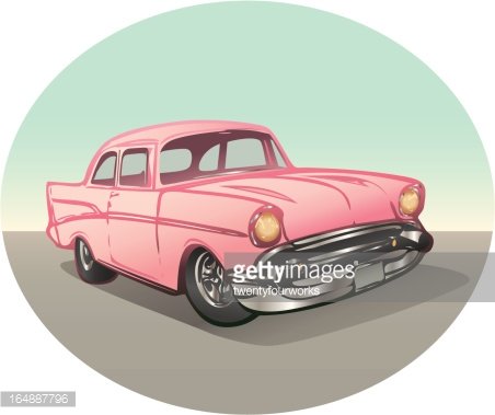 pink 50s car - Clip Art Library - Clip Art Library