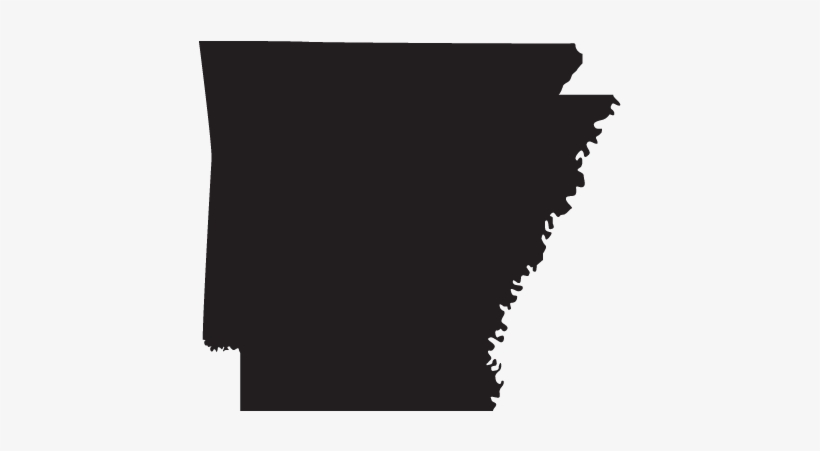 Arkansas State Outline Map - Clean Black Silhouette for Download