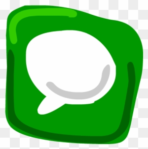 Green rounded square icon with a white speech bubble symbol, representing messaging or chat functionality.