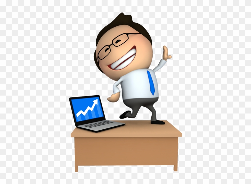 Business Growth Success - Motivational Office Illustration
