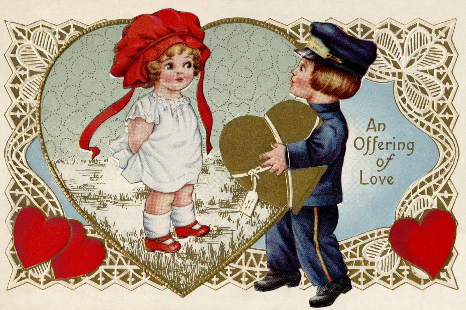 images of vintage valentines day cards