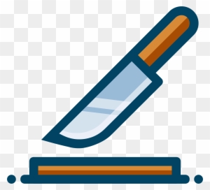 Kitchen Knife Icon - Clean Vector Illustration for Culinary Websites