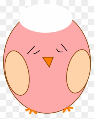 Adorable Pink Cartoon Chick Illustration - Free PNG Clipart