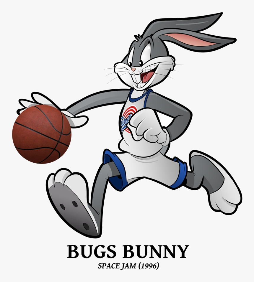 Bugs Bunny in Space Jam (1996) - Iconic Basketball Scene