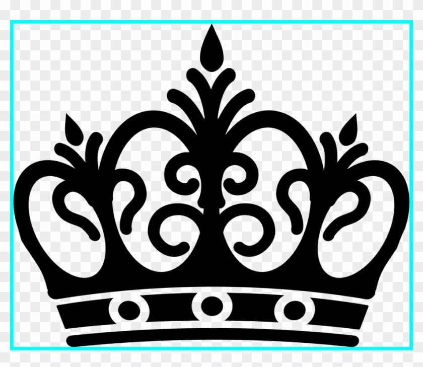 ornate black silhouette crown with floral scrollwork and three central arches on transparent background