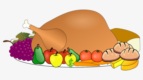 Festive Thanksgiving Dinner Platter with Turkey and Fresh Produce
