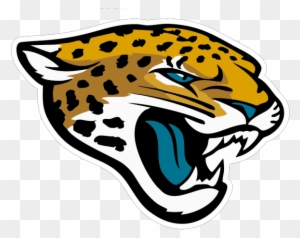 Jacksonville Jaguars NFL team logo featuring a roaring jaguar head with yellow-orange fur, black spots, and blue eyes.