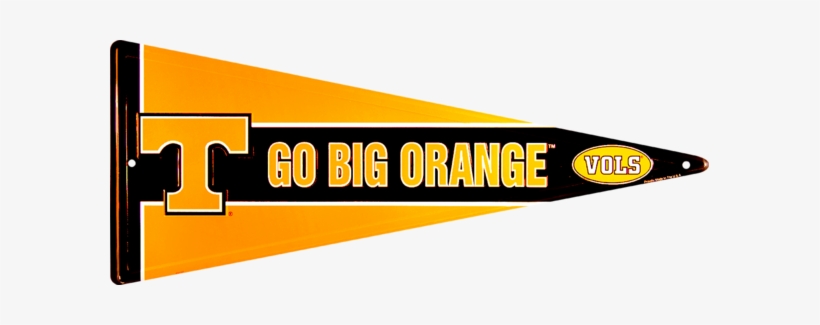 Tennessee Volunteers Go Big Orange Pennant - Official Team Fan Gear