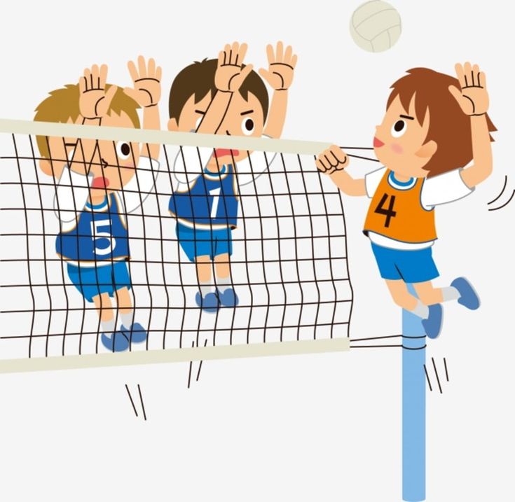 Volleyball Clipart-young happy boy playing volleyball clipart - Clip ...