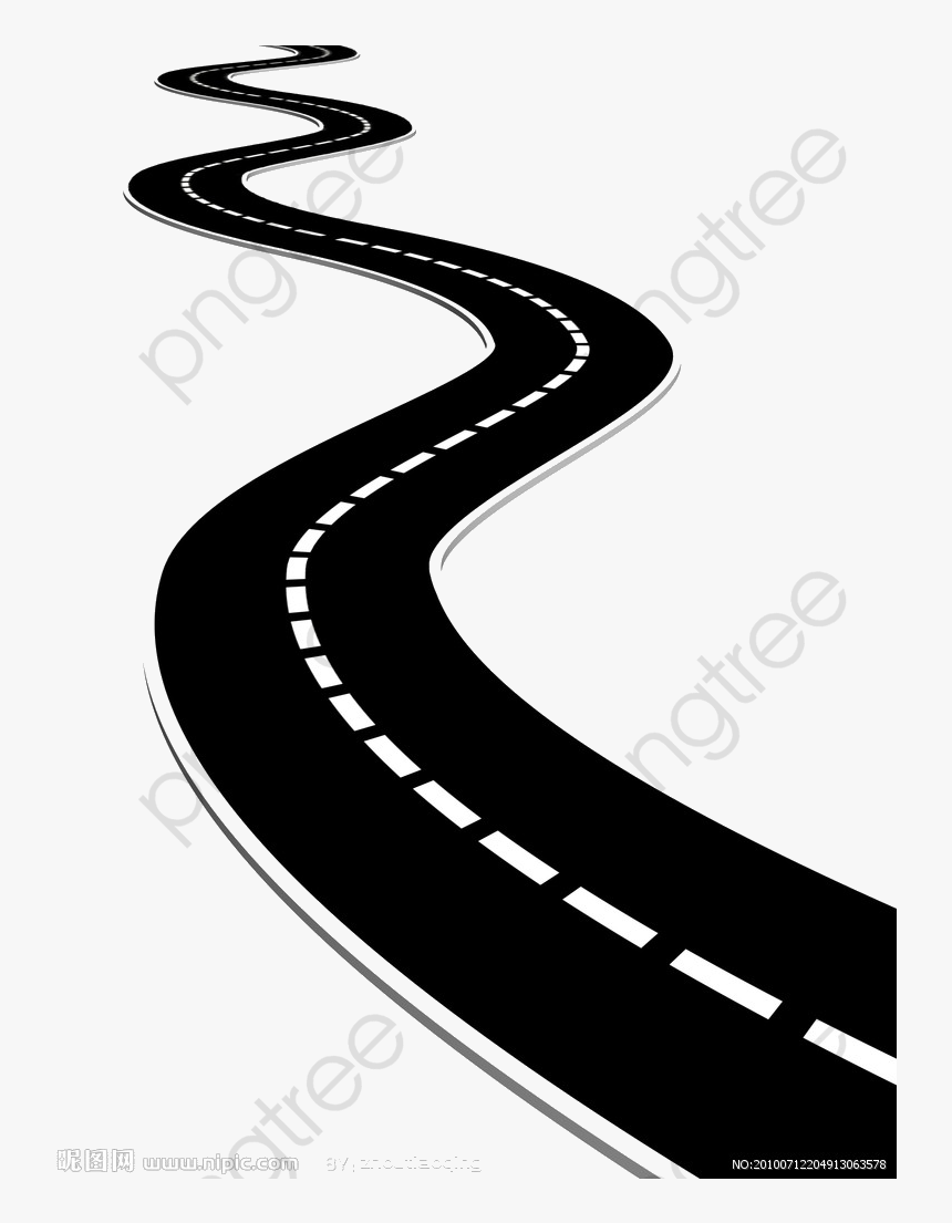 Curved Road Clip Art